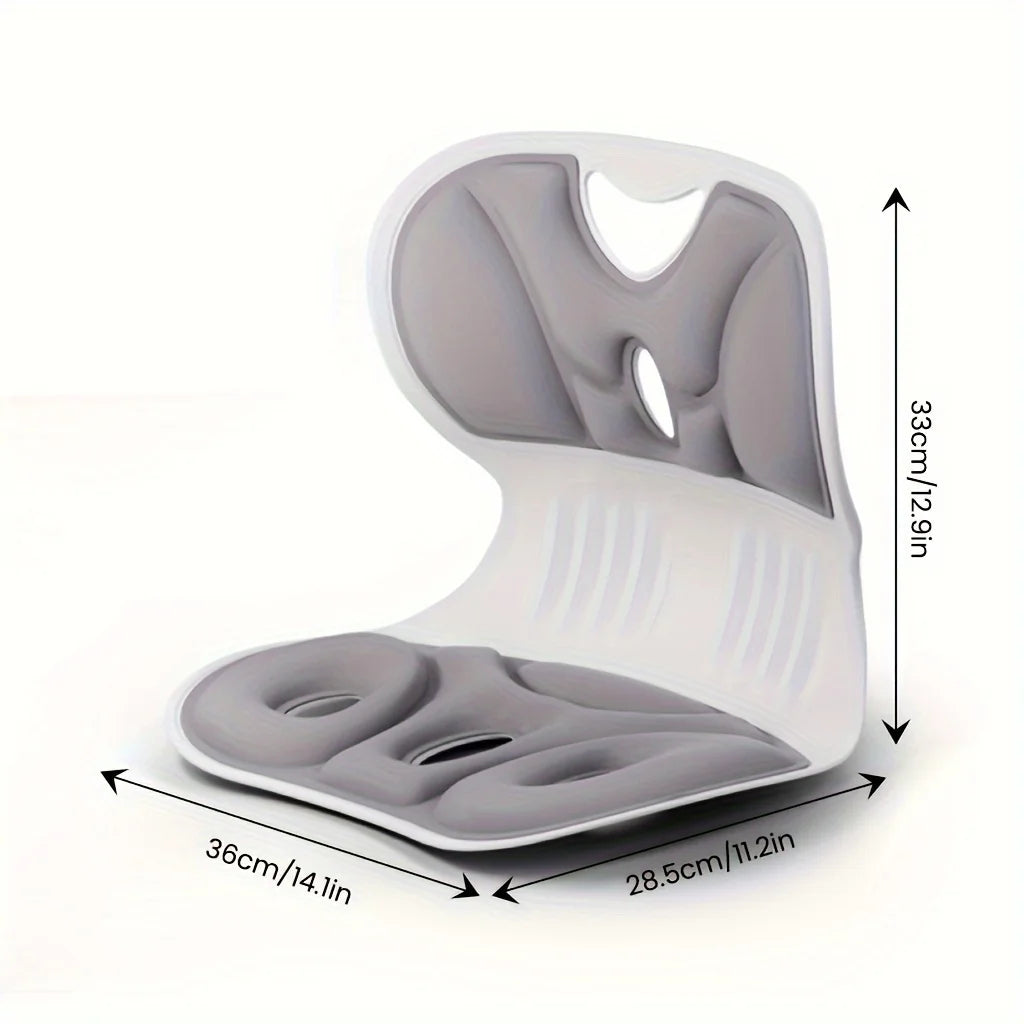 Ergonomic Lumbar Support Pillow — Anti-Fatigue Back Cushion for Study & TV, Breathable Washable Nylon Cover, Multi-Purpose