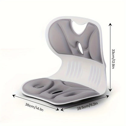 Ergonomic Lumbar Support Pillow — Anti-Fatigue Back Cushion for Study & TV, Breathable Washable Nylon Cover, Multi-Purpose