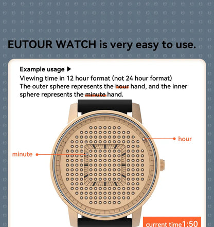 EUTOUR 2025 Magnetic Quartz Casual Watch – Simple Silicone Strap, Unisex Men’s Fashion Watch