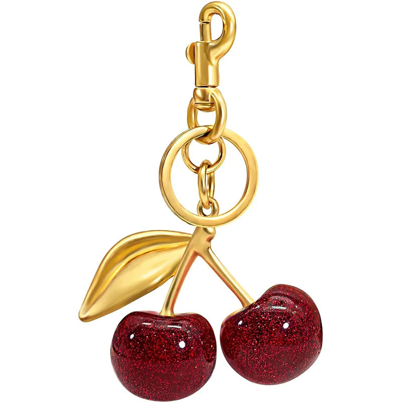 Cute Cherry Keychain Purse Charm – Bag Accessory for Handbags & Gifts for Women