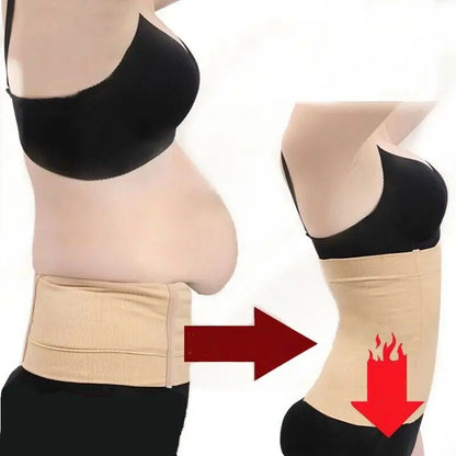 2-in-1 Postpartum Belly Recovery Band – Waist Trainer & Tummy Tuck Body Shaper