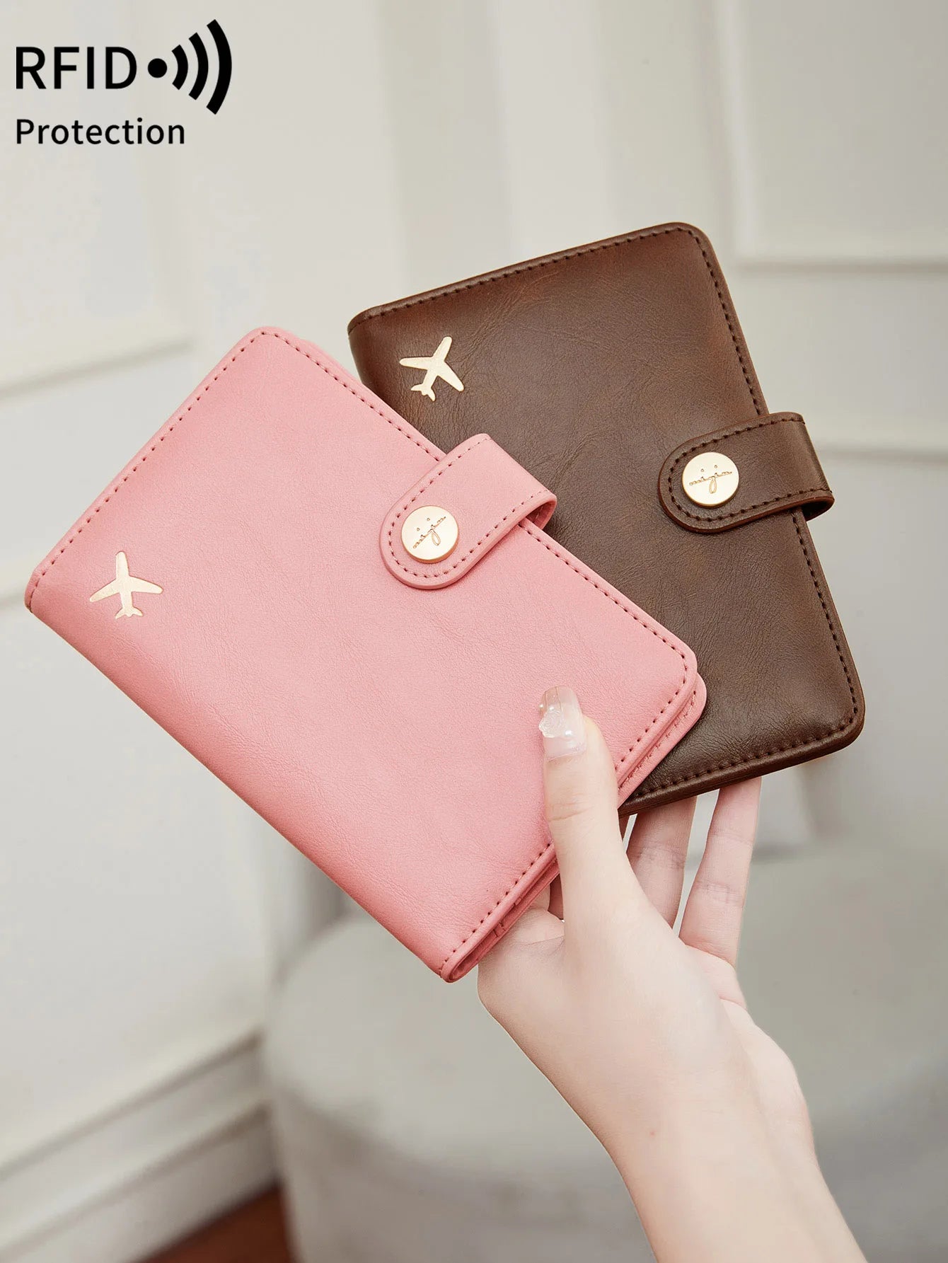 Minimalist RFID Passport Clip Multifunctional PU Leather Wallet – ID & Credit Card Holder Travel Accessory
