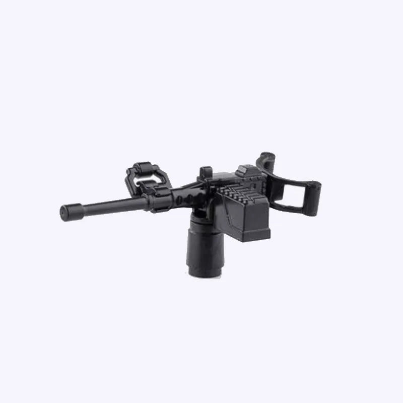 Military Building Blocks Soldier Set - Tactical Weapons Figures with Gatling Gun, Rifle, Mortar & Accessories Toy Kit