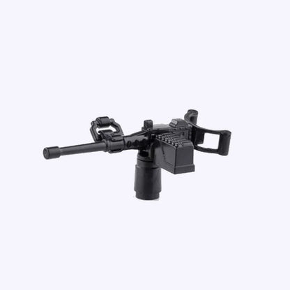 Military Building Blocks Soldier Set - Tactical Weapons Figures with Gatling Gun, Rifle, Mortar & Accessories Toy Kit