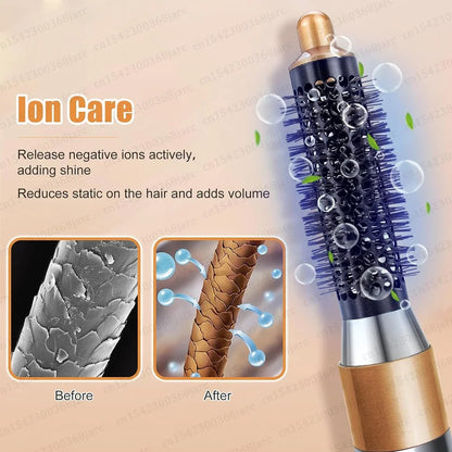 Hair Styler Nozzle for Dyson Airwrap HS01/HS05 & Sencicimen X9 – Multi Hair Curler & Smoothing Brush Attachment