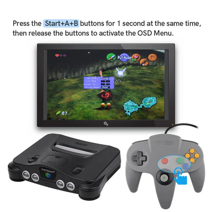 HISPEEDIDO N64 HDMI Mod Kit – Digital Transfer Port PCB Set for TV Gameplay with 3 Aspect Ratio Support