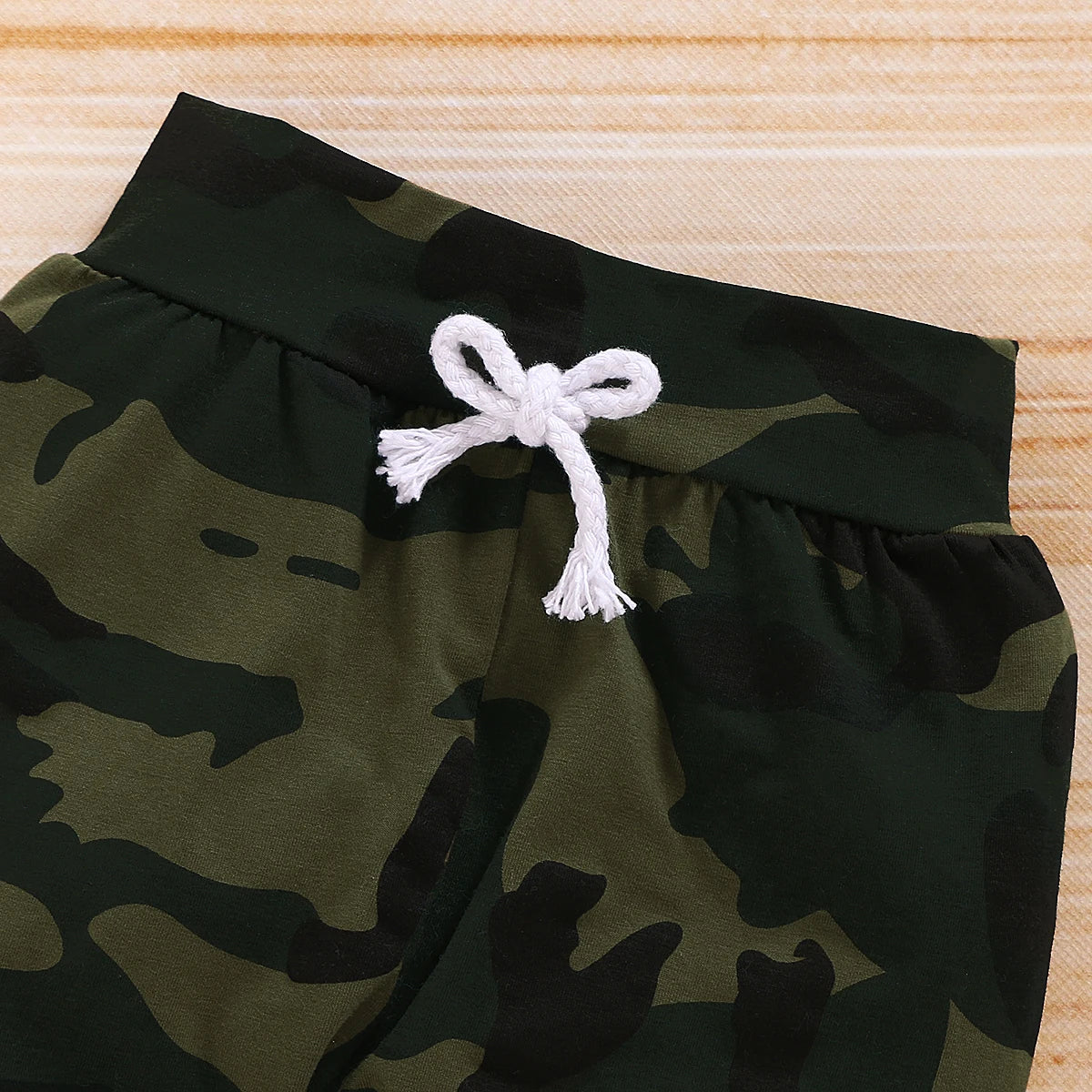 Newborn Baby Boy Summer Outfit – 3pcs Set with Letter Romper, Camouflage Pants & Hat, 0-18 Months