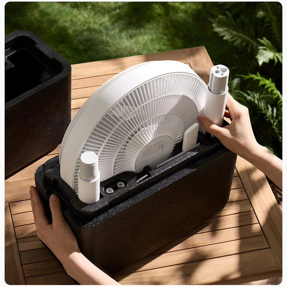 MIJIA DC Inverter Floor Fan Pro - Smart Ultra-Thin Retractable Standing Fan with 100 Airflow Settings