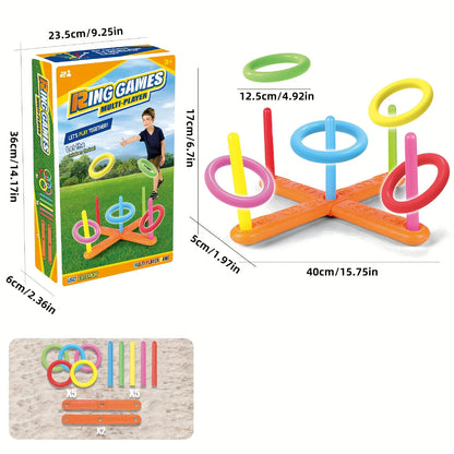 Interactive Throwing Ring Toy Set – Educational Stacking Rings Game for Sports, Fitness & Early Learning Fun for Kids