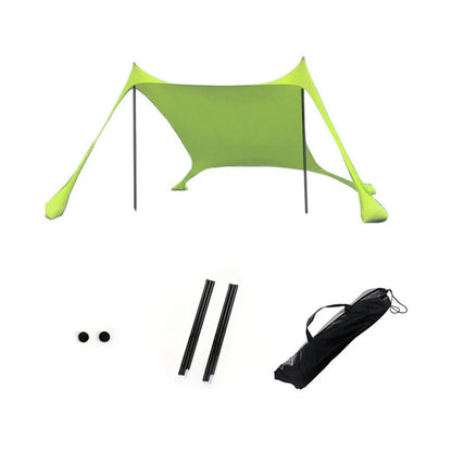 Outdoor Beach Tent Sun Shelter – Windproof UPF50+ Portable Camping Canopy for Family