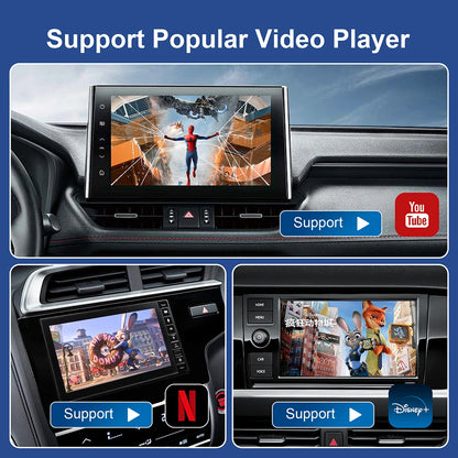 Android 13 CarPlay TV Box – Wireless CarPlay and Android Auto Adapter, Smart AI Multimedia Box with Netflix and YouTube Support