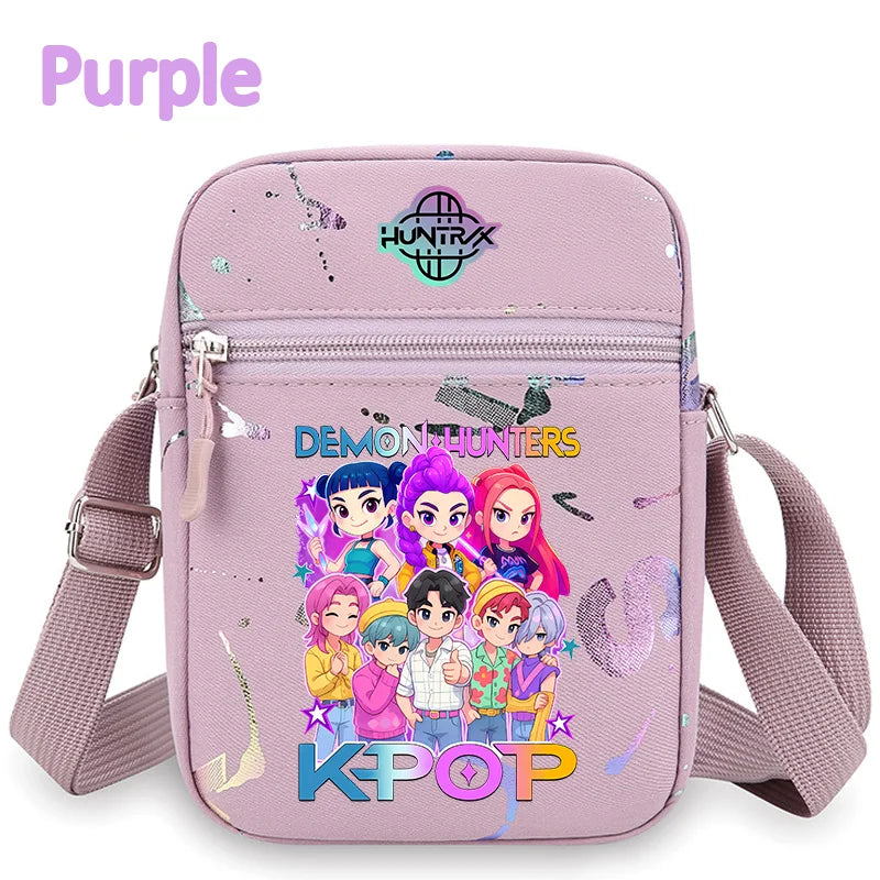 K-Pop Demon Hunters Crossbody Phone Bag – HUNTRX Rumi Huntrix Coin Wallet Shoulder Purse