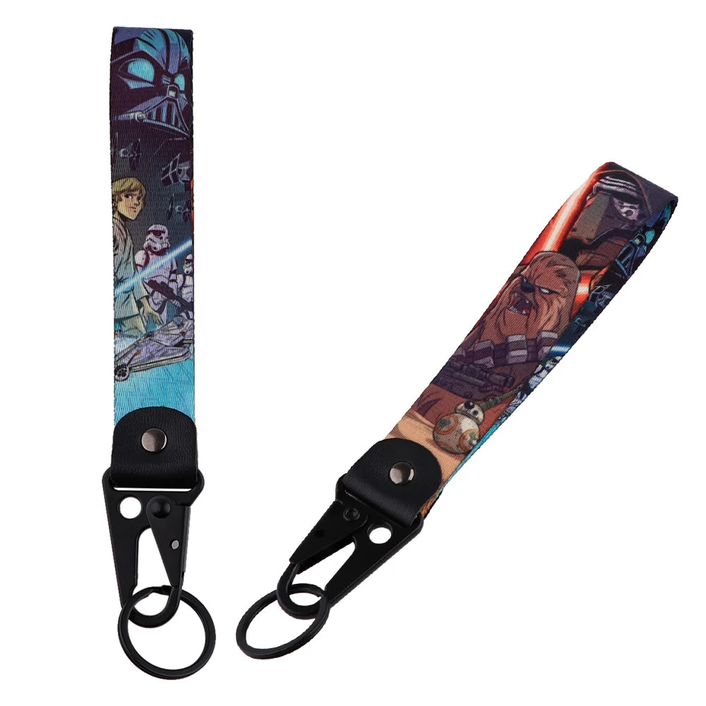 Anime Eagle Beak Keychain – Cool Short Lanyard for Phone, Badge Holder & USB Pendant