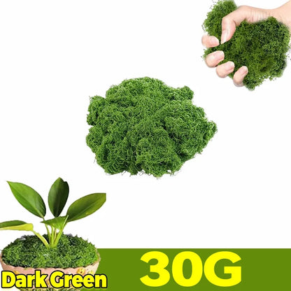 Artificial Green Moss Plants - Realistic Faux Moss Grass for Home, Garden Decor & DIY Crafts