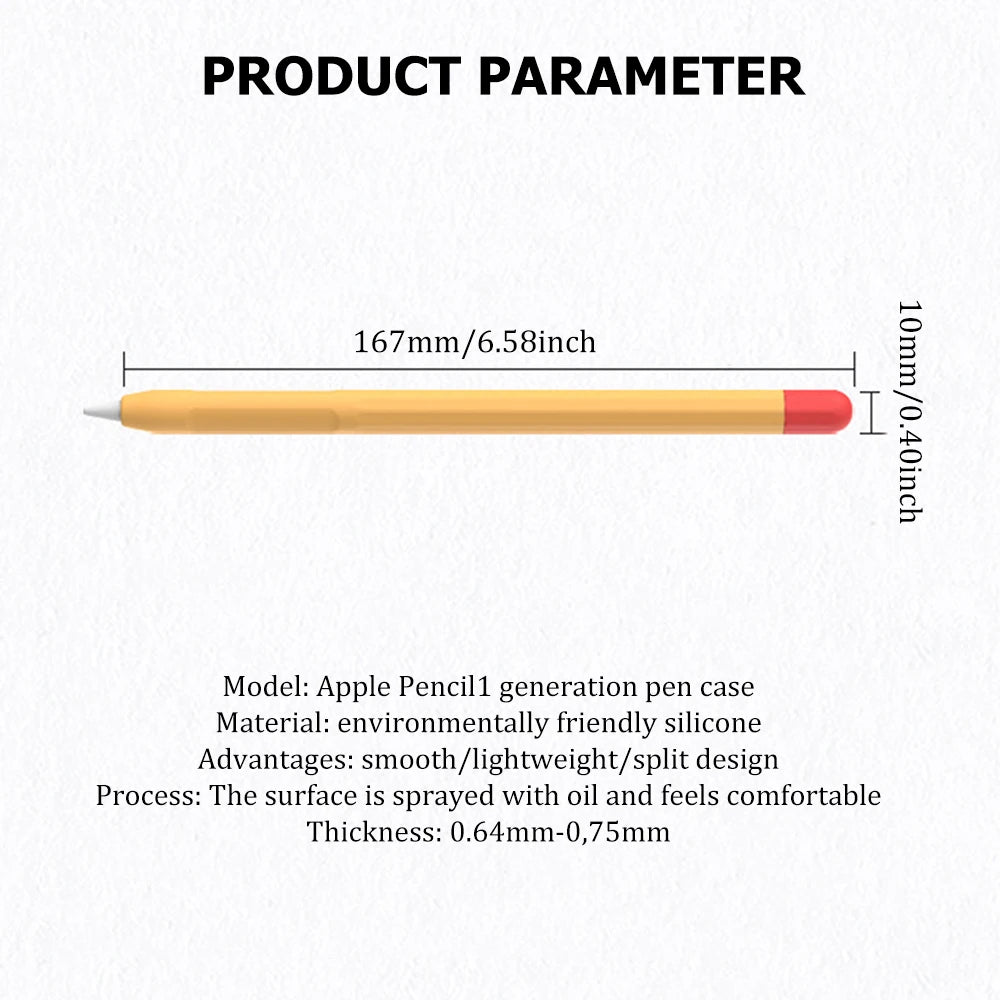 Soft Silicone Pen Holder for Apple Pencil – Protective Cover for 1st and 2nd Generation Stylus Pen Accessories