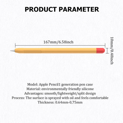 Soft Silicone Pen Holder for Apple Pencil – Protective Cover for 1st and 2nd Generation Stylus Pen Accessories
