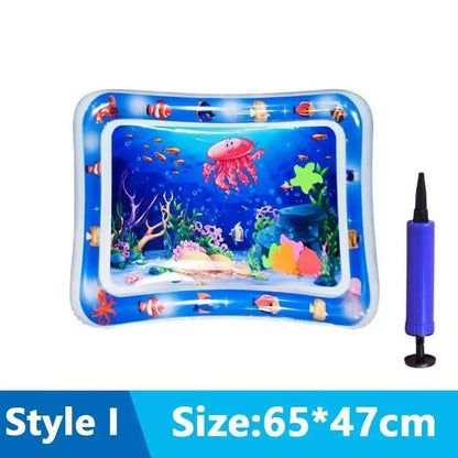 Cats & Dogs Inflatable Water Play Mat — Thickened Sensory Water Bed with Fish for Pet Interactive Fun