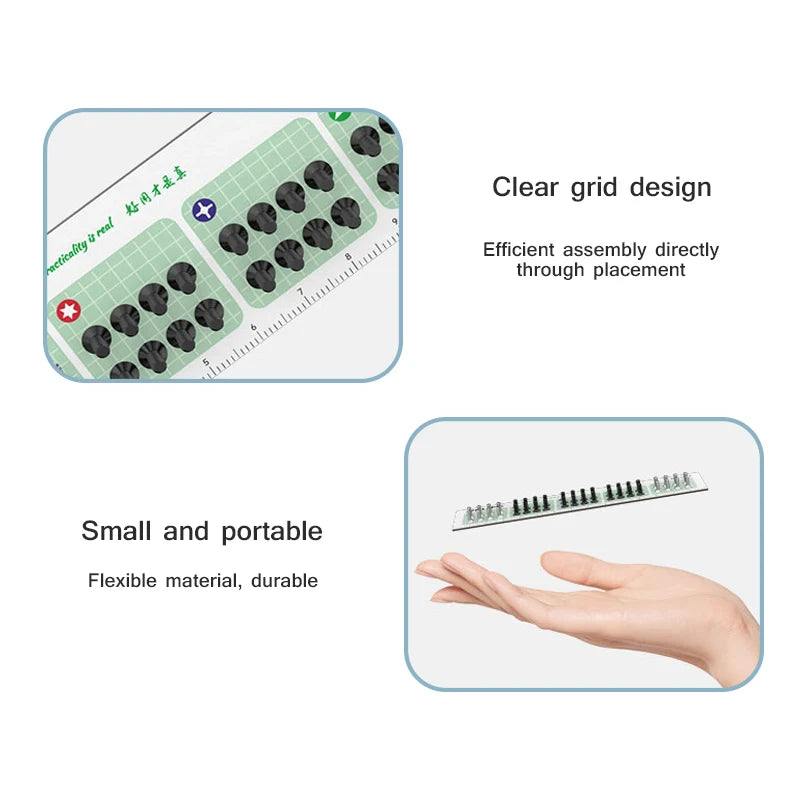 RELIFE RL-091 Strong Magnetic Screw Storage Pad – Partitioned Absorption Mat for Metal Parts Organization and Repair Work