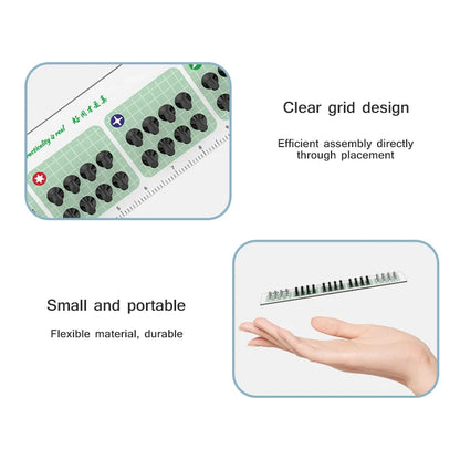 RELIFE RL-091 Strong Magnetic Screw Storage Pad – Partitioned Absorption Mat for Metal Parts Organization and Repair Work