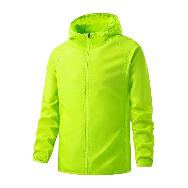 LNGXO Waterproof Hiking Jackets for Men & Women – Sun Protection Windbreaker, Camping, Climbing, and Outdoor Rain Coat, Unisex Portable Gear