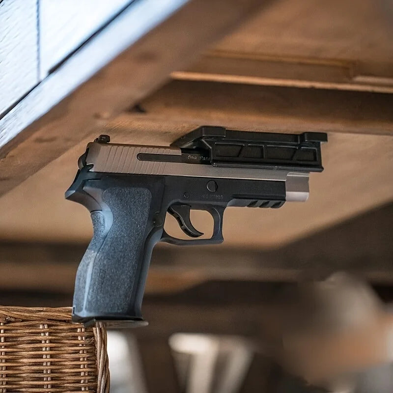 Magnetic Quick Draw Holster - Ultra Strong Concealed Mount Holder for Home, Wall & Desk Storage