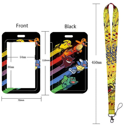 Pikachu Neck Strap Lanyard for Keys – ID Badge Holder, Keychain, Key Rings, Fashion Accessory Gift