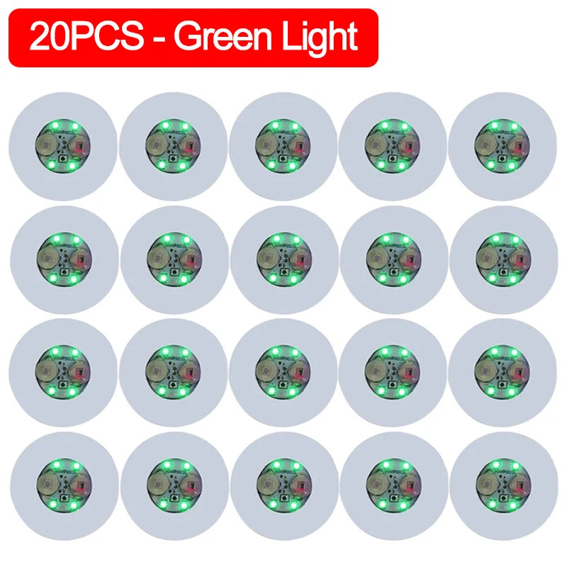 LED Coaster Sticker – Battery-Powered Luminous Glass & Bottle Pads for Bars, Parties, and Drink Decor