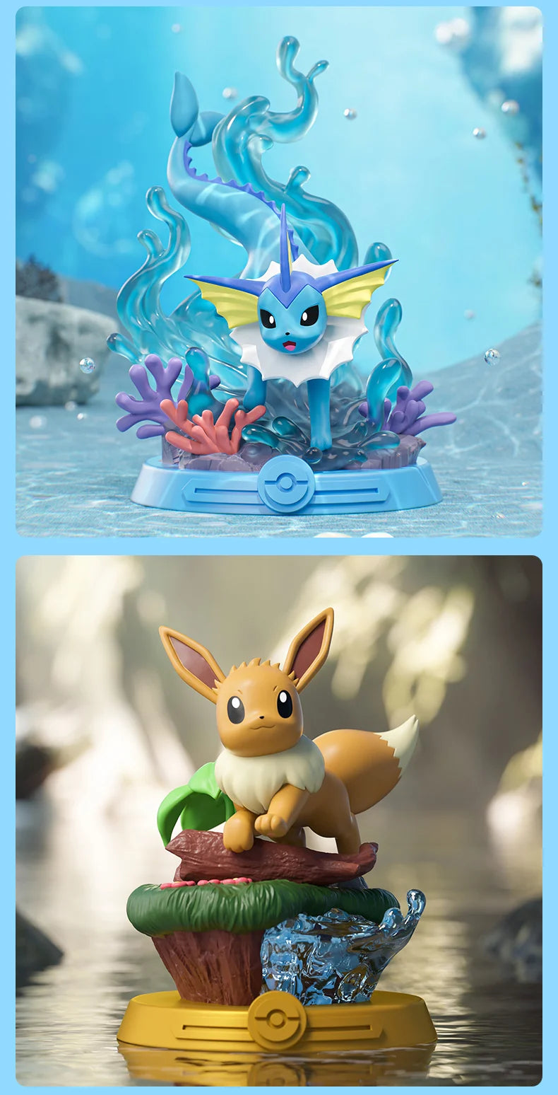 Anime Pokémon Funism Adventure Eevee Family Blind Box – Jolteon & Sylveon Action Figure Toy Gift