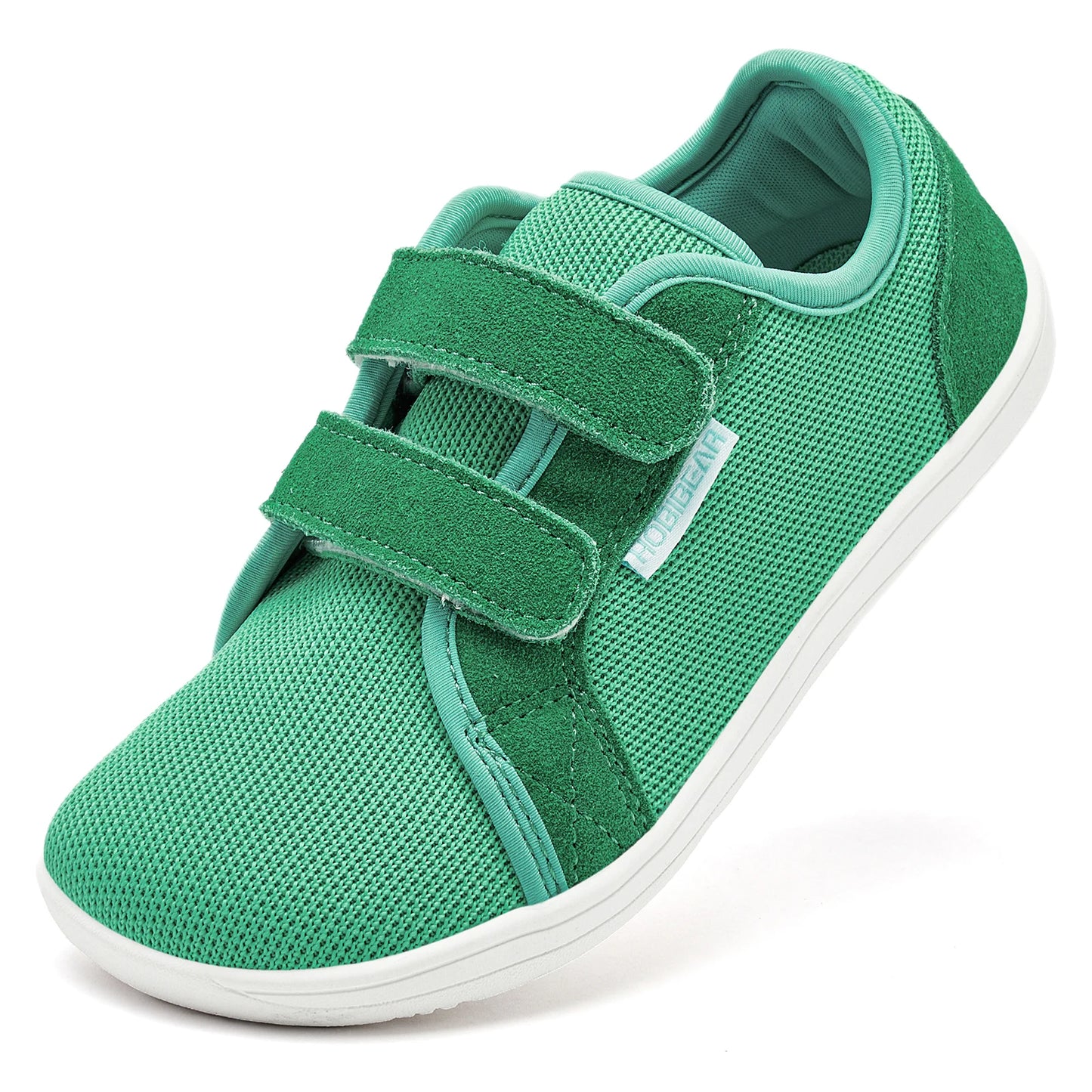 HOBIBEAR Kids Barefoot Sneakers – Lightweight Breathable Mesh Shoes with Hook & Loop, Wide Toe for Toddlers & Kids