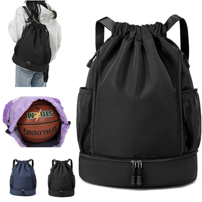 Sports Basketball Backpack — Waterproof Travel Bag for Outdoor, Swimming, Fitness, Hiking, Climbing, and Basketball Gear