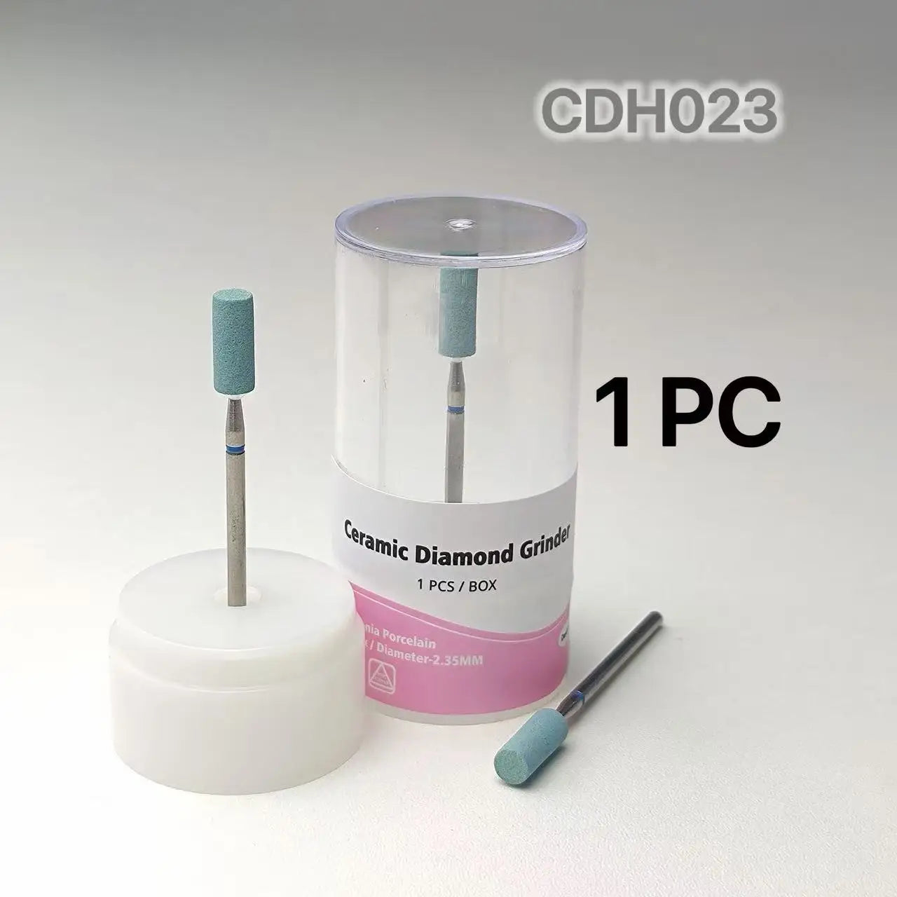 Diamond Polishing Stone Grinder - 2.35mm Shank Coarse Grit Polishing Head for Precision Finishing