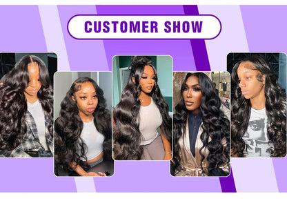 200 Density 30-40 Inch 13x6 HD Lace Frontal Body Wave Wig – Remy Human Hair, 13x4 Lace Front Wig for Black Women