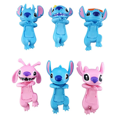 Stitch Lie Prone Series Toy Box — Cute Car Phone Decoration & Sonni Angel Gift for Kids' Birthday