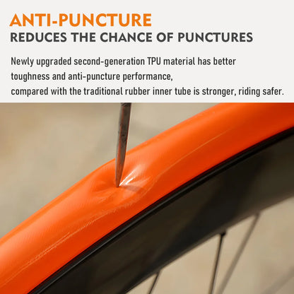 ThinkRider 28g Ultralight Bike Inner Tube — 700x18/25/28 TPU Road Bicycle Tire with 45/65/85mm French Valve
