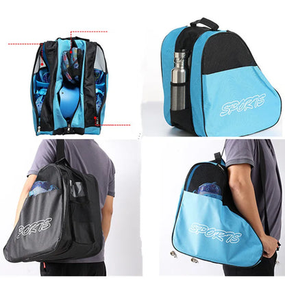 Portable Roller Skates Bag – Large Capacity Breathable Storage for Kids’ Inline & Ice Skates
