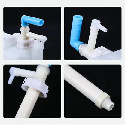 Manual Hand Fuel Transfer Pump - Liquid Transfer Pump with Backflow Prevention for Oil & Other Liquids