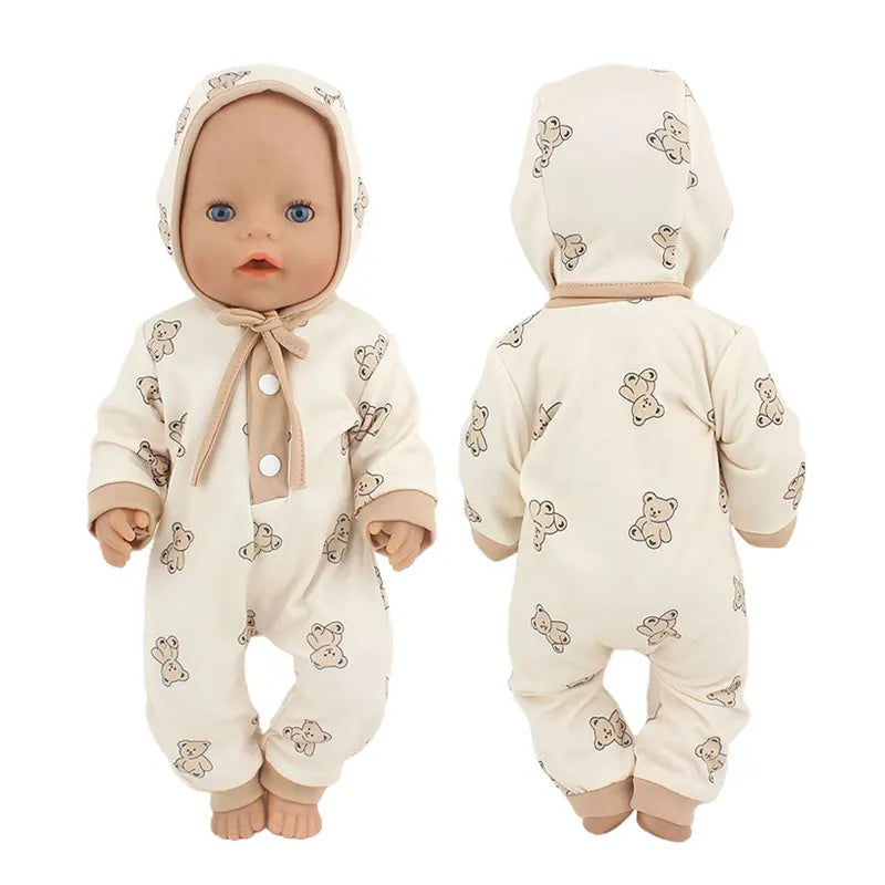 2023 New Doll Outfit Set – Cute Jumpers & Rompers for 17-Inch / 43cm Baby Reborn Dolls