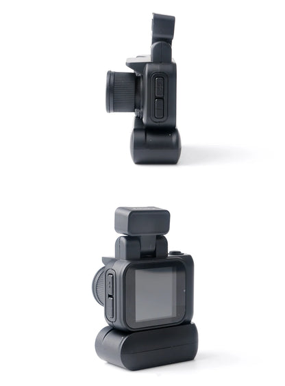 Y4000 Monoreflex Mini Camera 1080P Portable Video Recorder with Flash Lamp, Battery Dock & LCD Screen