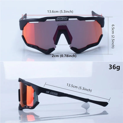 SCICON Cycling Glasses – UV400 Outdoor Sports Sunglasses for Men & Women, MTB & Road Bike Goggles Eyewear