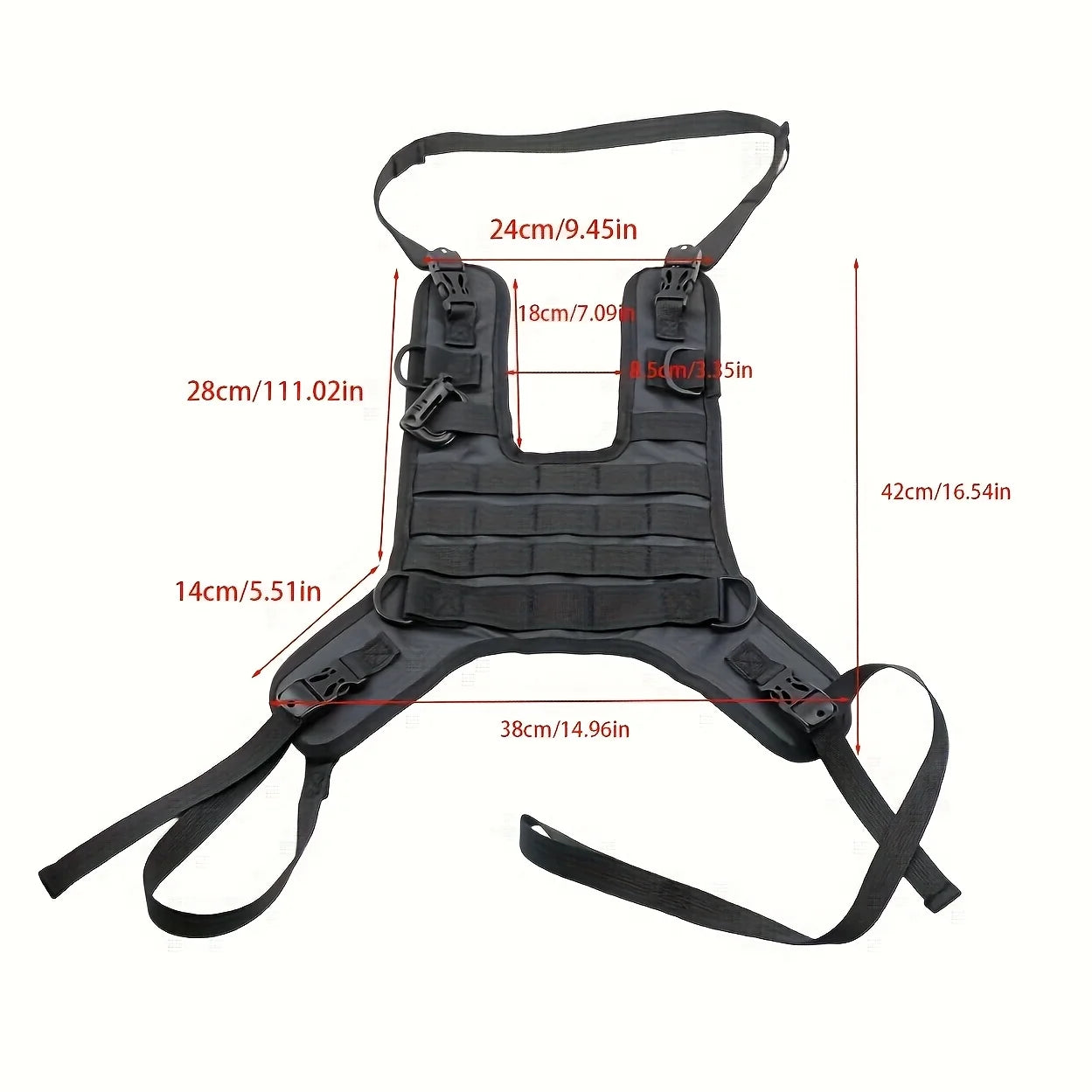 Universal Motorcycle Tank Bag Base - Multi-Purpose Off-Road Tank Vest Mounting Set