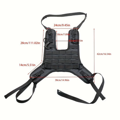 Universal Motorcycle Tank Bag Base - Multi-Purpose Off-Road Tank Vest Mounting Set