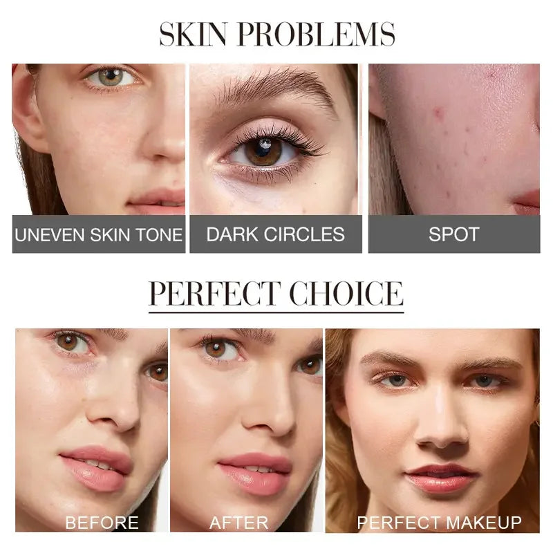 Eraser Foundation Stick – Velvet Moist Long-Lasting Liquid Concealer for Flawless Face Makeup