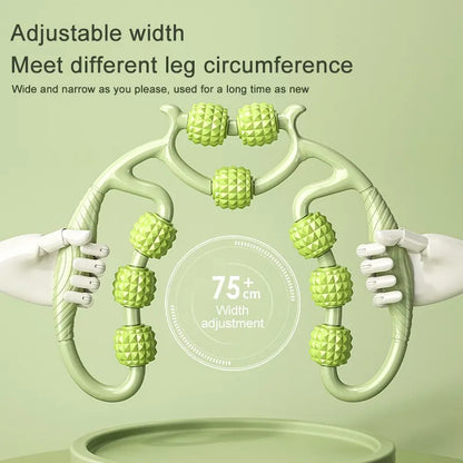 12-Round Circular Leg Slimming Massage Equipment : Muscle Stretch & Relaxation Tool, Leg Slimming Artifact & Clamp