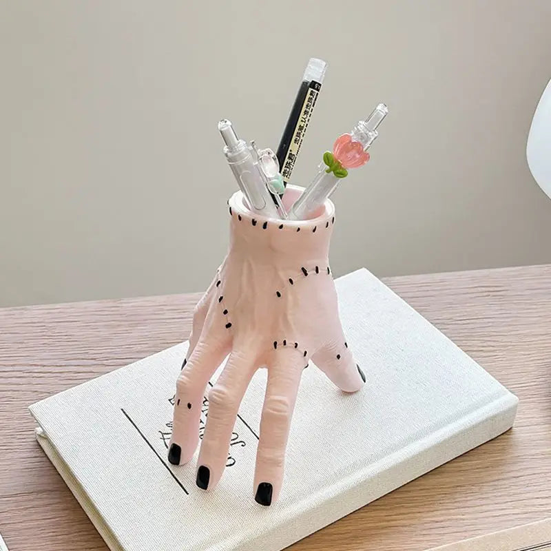 Broken Hand Halloween Ornament - Creepy Palm Garden Decor and Pen Holder Storage