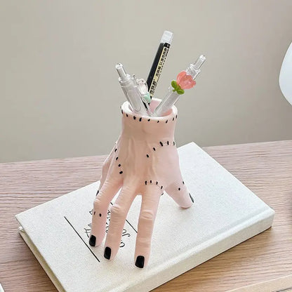 Broken Hand Halloween Ornament - Creepy Palm Garden Decor and Pen Holder Storage