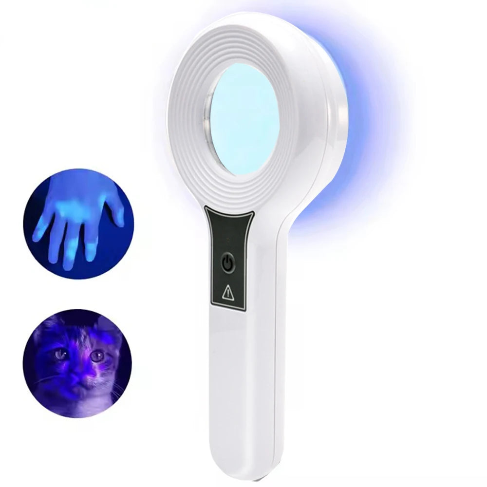 Portable Wood’s Lamp Skin Analyzer – UV Facial Beauty Diagnostic Device for Dermatology Testing & Skin Examination Salon Tool