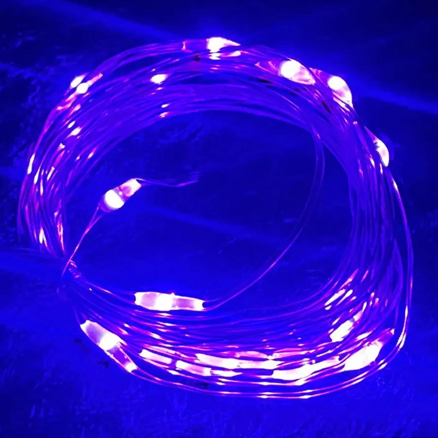 Copper Wire LED String Lights - 6/10PCS Fairy Garland Lights for Christmas, Wedding & Party DIY Decor