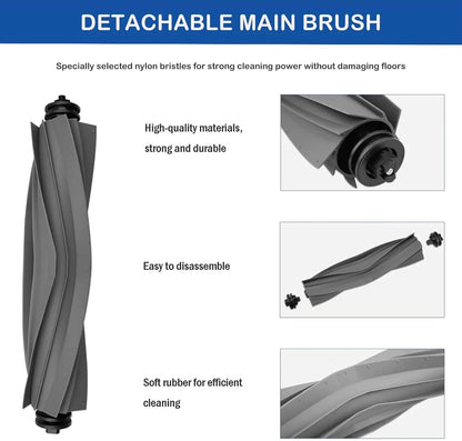 Dreame Robot Vacuum Accessories - Replacement Main Brush, Side Brush, Filter, Mop & Dust Bag for L10s Pro Ultra X30 Series