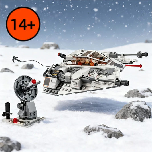 MOC 75259 Snowspeeders Building Blocks — 333PCS Starfighter Snowfield Aircraft Model Toy, Perfect Birthday & Christmas Gift