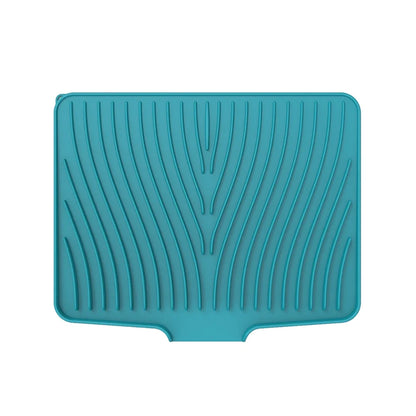 Silicone Dish Drying Mat & Drain Pad | Kitchen Coaster for Pans, Glasses, Tableware with Slope Drainage